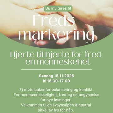 Cover Image for Hjerte til hjerte for fred - en menneskehet