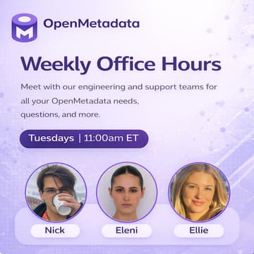 Cover Image for OpenMetadata Weekly Office Hours