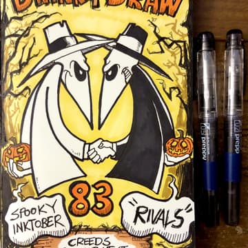 Cover Image for Drink & Draw Toronto #83: Spooky Inktober 🫟👻