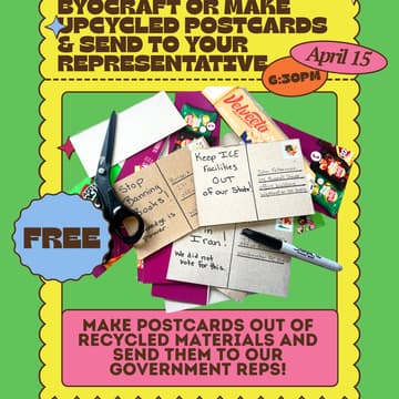 Cover Image for CRAFTIVISM! BYOCraft or Make Upcycled Postcards