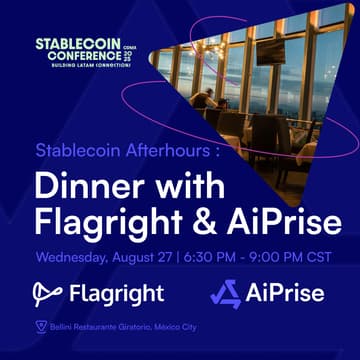 Cover Image for Stablecoin Afterhours : Dinner with Flagright & AiPrise