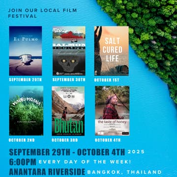 Cover Image for Trees and Seas Film Festival, เทศกาลภาพยนตร์ ต้นไม้และท้องทะเล - Anantara Riverside