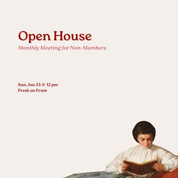 Cover Image for Open House: Monthly Book Club Brunch (for non-members)