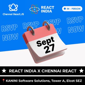 Cover Image for React India x Chennai React Meetup