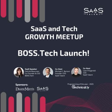 Cover Image for SaaS & Tech GROWTH Meetup - BOSS.Tech Launch