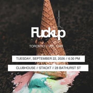 Cover Image for Fuckup Nights Toronto: September 22