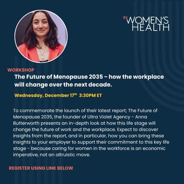 Cover Image for The Future of Menopause 2035 - how the workplace will change over the next decade.