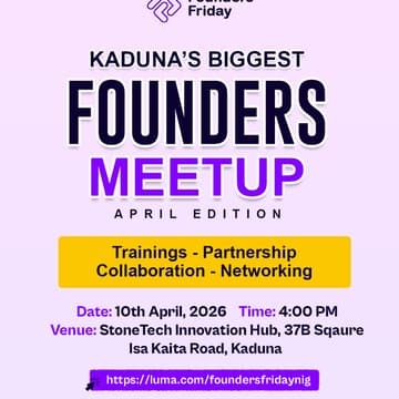 Cover Image for Founders Friday Kaduna