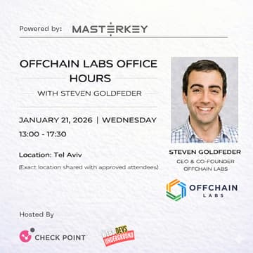 Cover Image for Part 2: Office Hours with Steven Goldfether Co Founder & CEO OFFCHAIN LABS (Powering Arbitrum)