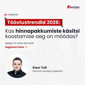 Cover Image for Tööstustrendid 2026: Kas hinnapakkumiste käsitsi koostamise aeg on möödas?