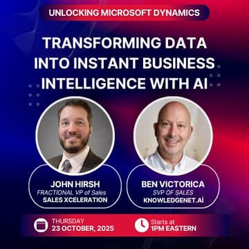 Cover Image for Unlocking Microsoft Dynamics: Transforming Data into Instant Business Intelligence with AI