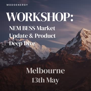 Cover Image for WORKSHOP: NEM BESS Market Update, New Forecast Release, & Introducing Ko (Melbourne)