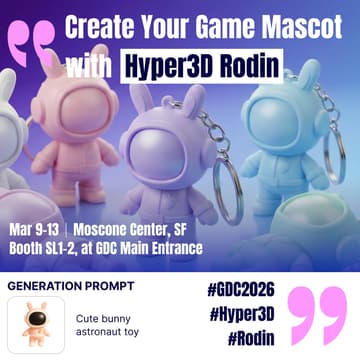 Cover Image for GDC 2026: Create Your Own Game Mascot