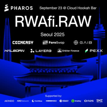Cover Image for RWAfi.RAW : Pharos RWA Stakeholders Meetup & Rooftop Party @KBW