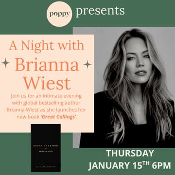 Cover Image for SOLD OUT! Poppy Presents: A Night with Brianna Wiest