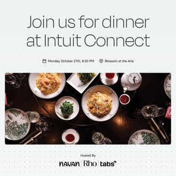 Cover Image for Intuit Connect Dinner w/ Navan, Rho & Tabs