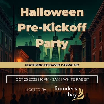 Cover Image for 🎃 Founders Bay x White Rabbit — Halloween Pre-Kickoff Party