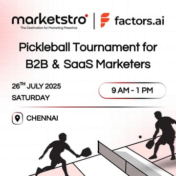 Cover Image for Pickleball Tournament for B2B & SaaS Marketers | Chennai