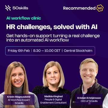 Cover Image for AI workflow clinic: HR challenges, solved with AI