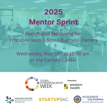 Cover Image for GEW: Mentor Sprint... Fast-Paced Mentoring for Entrepreneurs & Small Business Owners