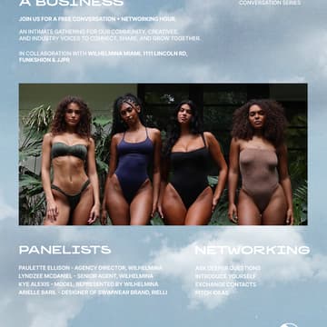 Foto de portada de PARAISO Miami Swim Week Community Conversation Series: How Creatives Turn Talent Into Scalable Businesses
