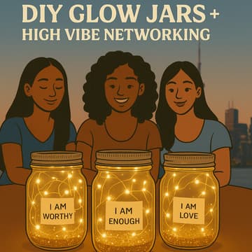 Cover Image for Shine & Align: DIY Glow Jars + High Vibe Networking
