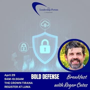 Cover Image for BOLD DEFENSE -Breakfast With Roger Cates