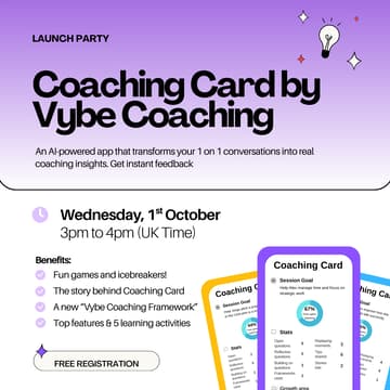 Cover Image for Launch Party - Coaching Card by Vybe Coaching
