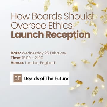 Cover Image for How Boards Should Oversee Ethics: Launch Reception