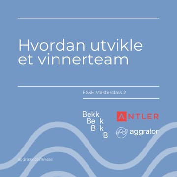 Cover Image for ESSE 2: Hvordan utvikle et vinnerteam
