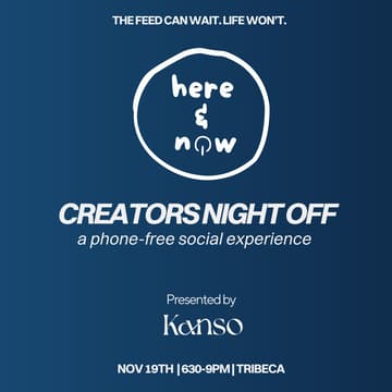 Cover Image for Creators Night Off: A Phone-Free Experience