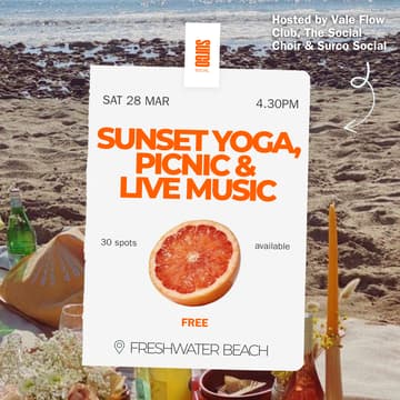 Cover Image for Sunset Yoga, Picnic & Live Music