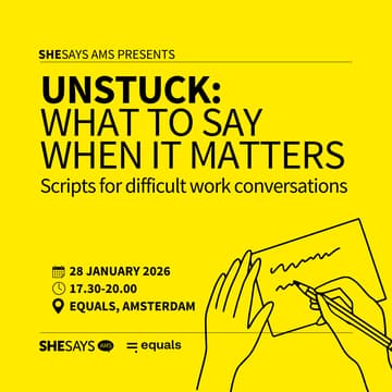 Cover Image for SheSays AMS presents UNSTUCK: What to Say When It Matters