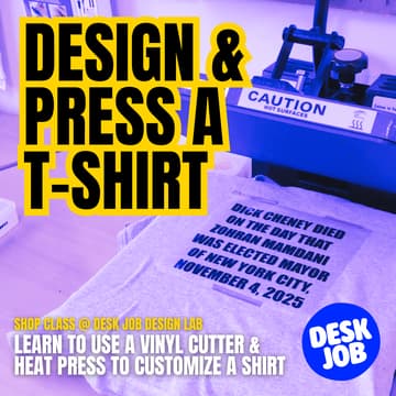 Cover Image for Shop Class: Design & Press a T-Shirt