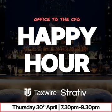 Cover Image for Taxwire x Strativ - Office to the CFO Happy Hour