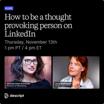 Cover Image for How to be a thought provoking person on Linkedin