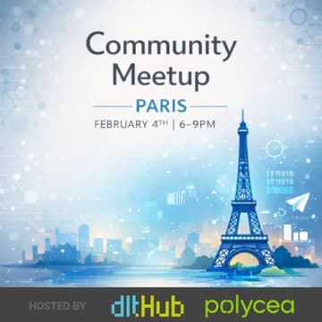 Cover Image for dltHub Community Meetup in Paris #2 with Polycea, nao, Elax Energie & Yespark