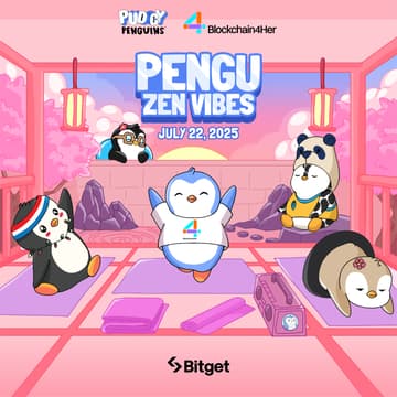 Cover Image for 🧘‍♀️ Blockchain4Her: Pengu Yoga Flow with Gracy Chen and Bitget