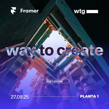 Cover Image for Way to Create w/ Framer