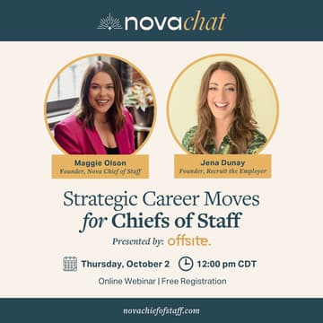 Cover Image for Nova Chat: Strategic Career Moves for Chiefs of Staff