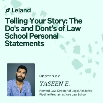 Cover Image for Telling Your Story: The Do's and Dont’s of Law School Personal Statements