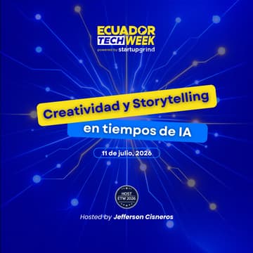 Cover Image for Creatividad y Storytelling en tiempos de IA by Jefferson Cisneros 🎯