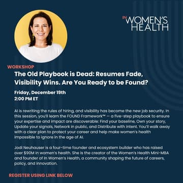 Cover Image for Be FOUND: Future-Proof Your Women’s Health Career in the AI Era