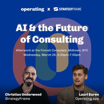 Cover Image for AI & the Future of Consulting: Afterwork at the Finnish Consulate