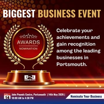 Cover Image for Portsmouth B2B Growth Expo 2026 | Nominating Your Business For An Award