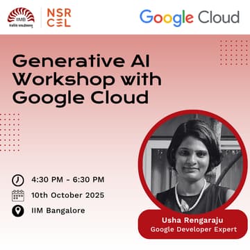 Cover Image for Generative AI Workshop with Google Cloud