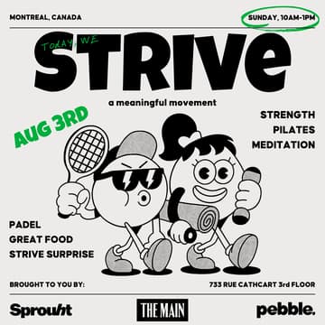 Cover Image for STRIVE MONTREAL: A wellness event for good people