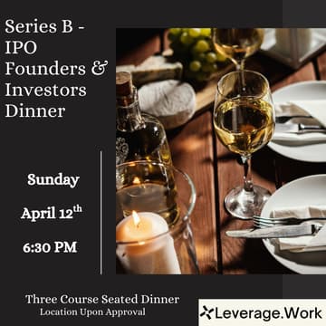 Cover Image for Series B to IPO Founders & Investors Dinner