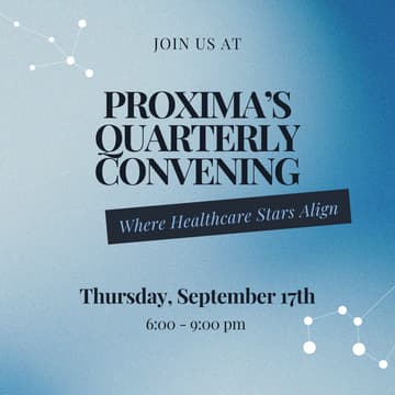 Cover Image for Proxima's Quarterly Convening