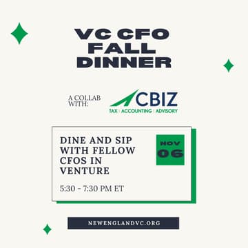 Cover Image for VC CFO Fall Dinner: The 2025 Finale
